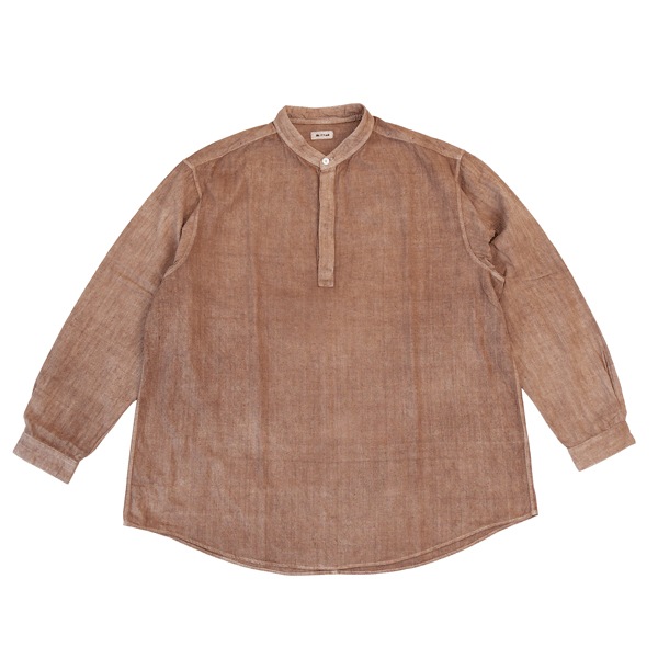 MITTAN　SH-122B　カディクルタシャツ　ベンガラ灰茶　送料無料