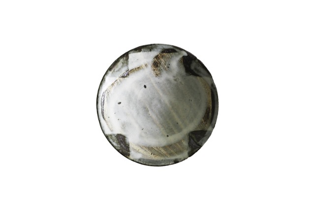 小野哲平　鉄化粧クロス取皿　Φ15ｃｍ
