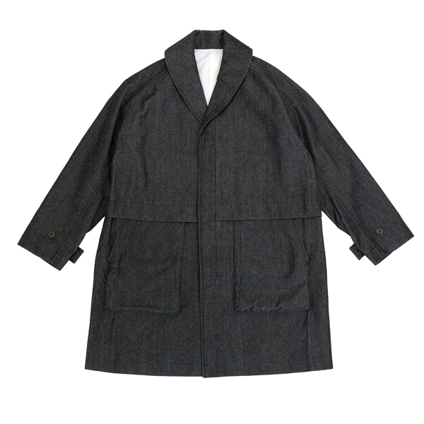 MITTAN　CT-48　NMウールOCツイルコート　白黒　送料無料