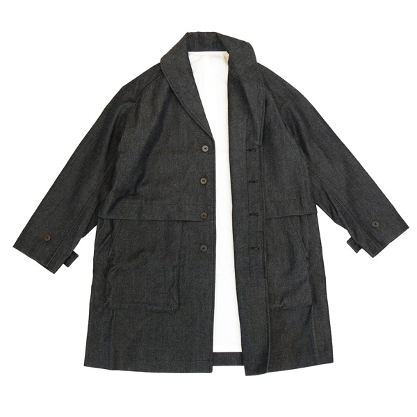 MITTAN　CT-48　NMウールOCツイルコート　白黒　送料無料