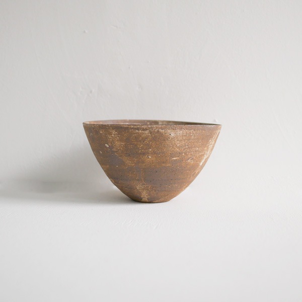 二階堂明弘 焼締ボウルカップ 茶 Φ11.5cm