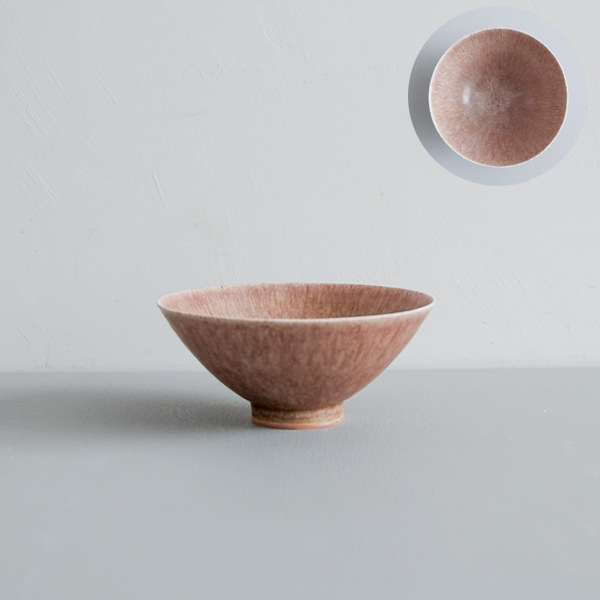 黒木泰等　あずき釉飯茶碗　Φ13cm　H5.5cm