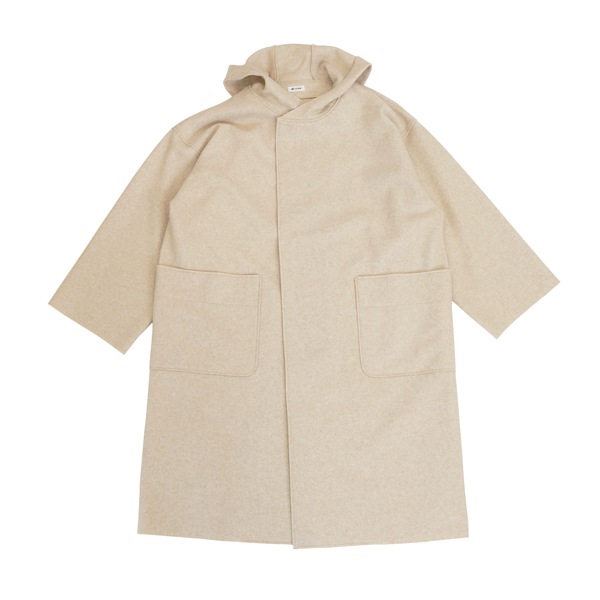 MITTAN　CT-49　圧縮ウールニットフードコート　Size2　生成杢　送料無料