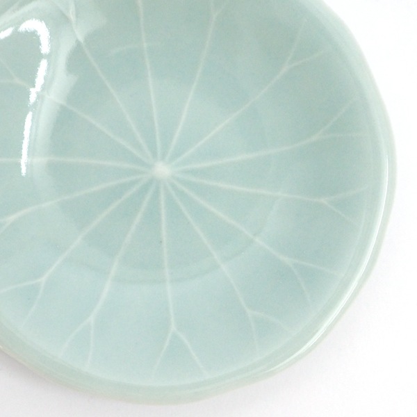 斉藤幸代　豆皿　ハス　　Φ10.5cm
