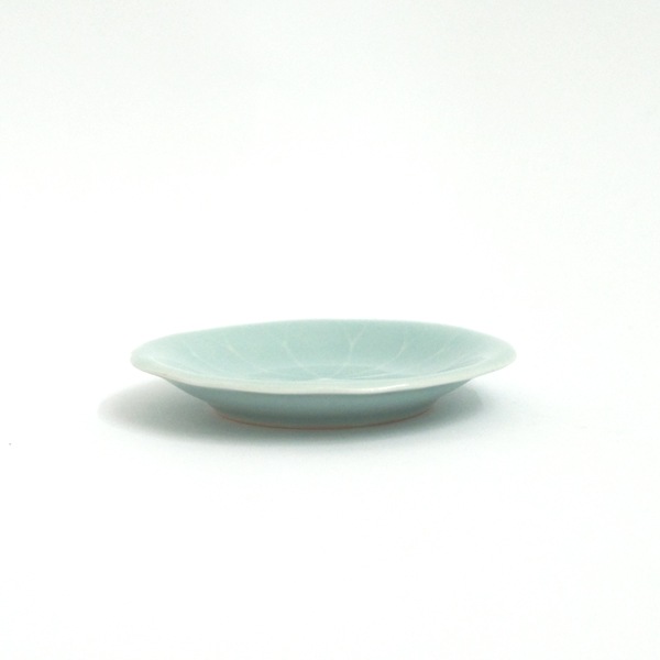 斉藤幸代　豆皿　ハス　　Φ10.5cm