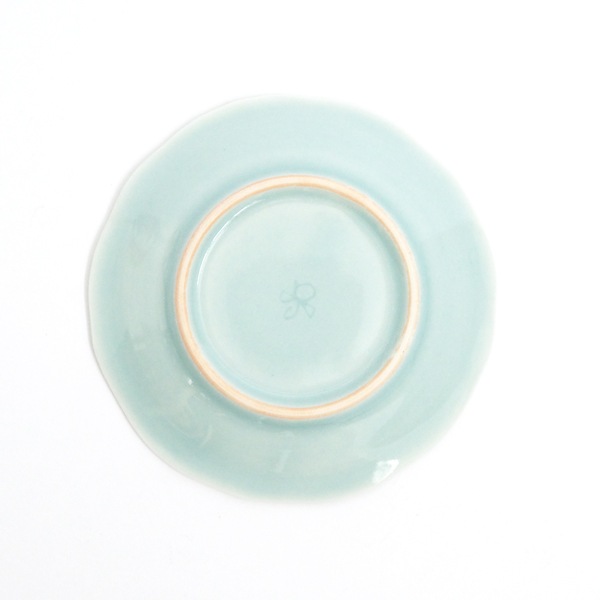 斉藤幸代　豆皿　ハス　　Φ10.5cm