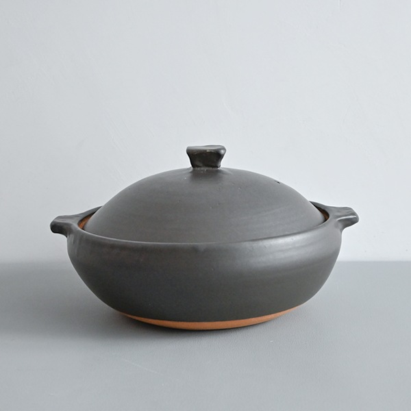 馬場勝文　土鍋（黒・大）　Model・A