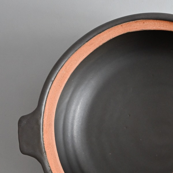 馬場勝文　土鍋（黒・大）　Model・A