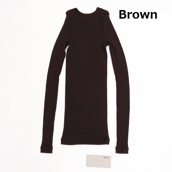 780147　ウールシフォンリブ　ロングスリーブ　各種（4色）　　送料無料