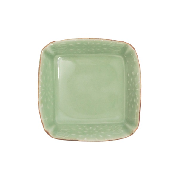 斉藤幸代　豆皿　キクシカク　　9×9cm