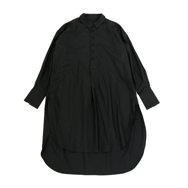 the last flower of the afternoon　解けた夜　Bosom shirt  Black　送料無料