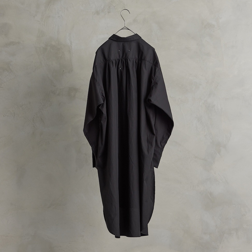 the last flower of the afternoon　解けた夜　Bosom shirt  Black　送料無料