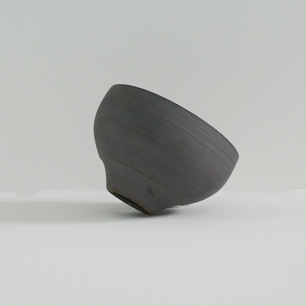 二階堂明弘 錆器高付碗 Φ11.5cm H7cm