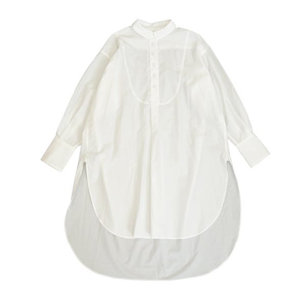 the last flower of the afternoon　解けた夜　Bosom shirt  White　送料無料