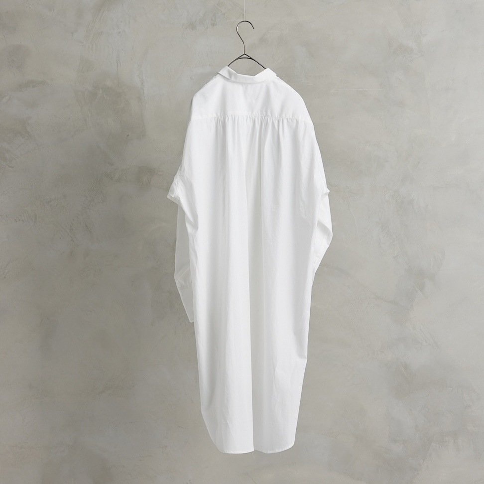 the last flower of the afternoon　解けた夜　Bosom shirt  White　送料無料