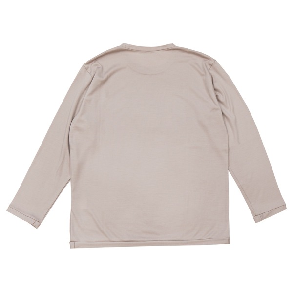 MITTAN　T-35　スーパー120’sウールスムース長袖　薄灰　各種サイズ　送料無料