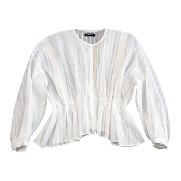 kijinokanosei  tuck blouse 　color：nagiWH