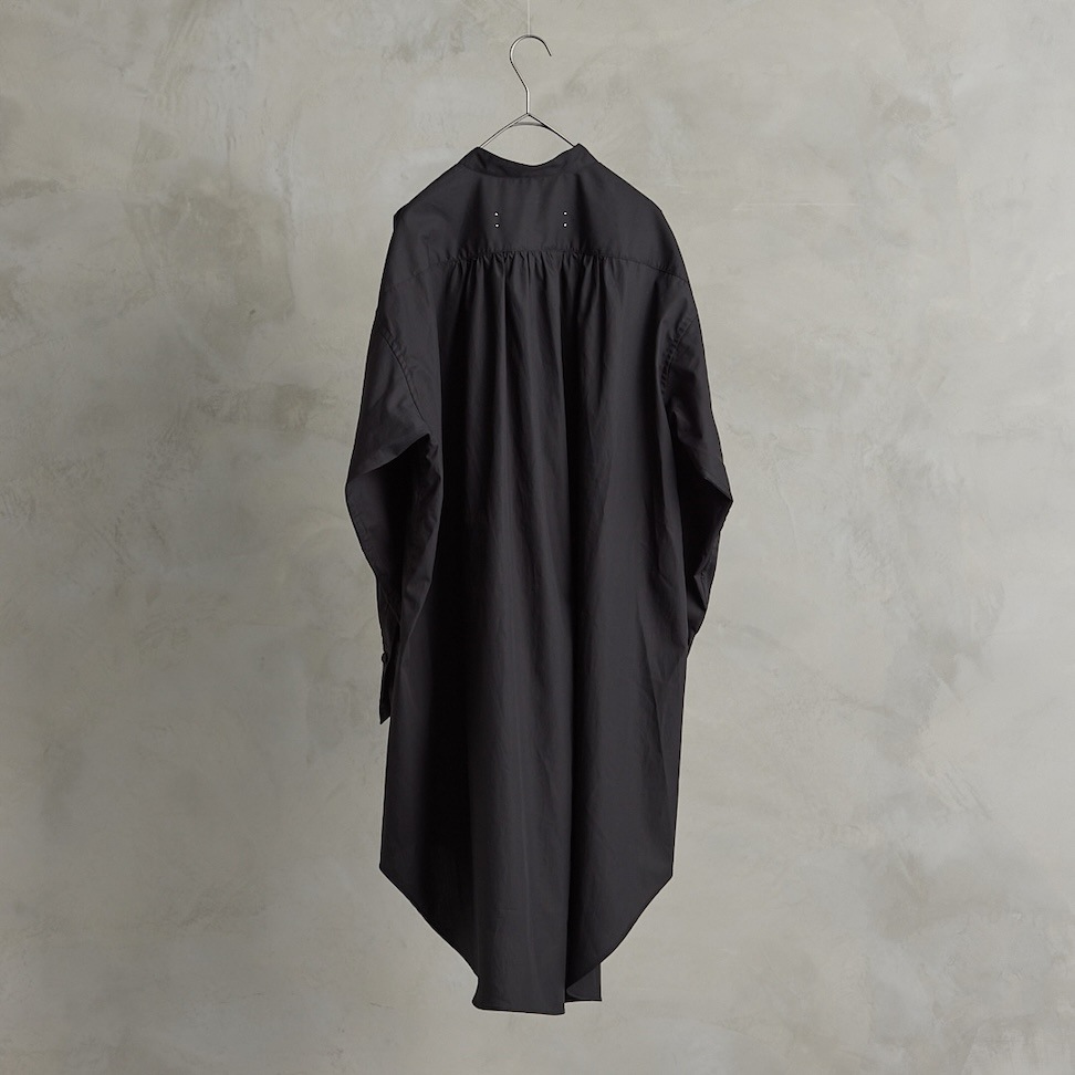 the last flower of the afternoon　解けた夜　Long shirt  Black　送料無料