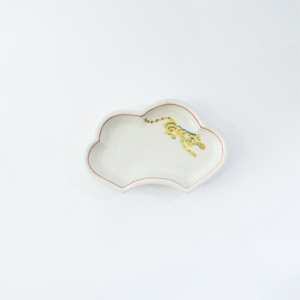 日高直子　雲形皿　小　寅　model A