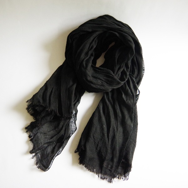 MITTAN　ナーシシルクショール　黒　送料無料