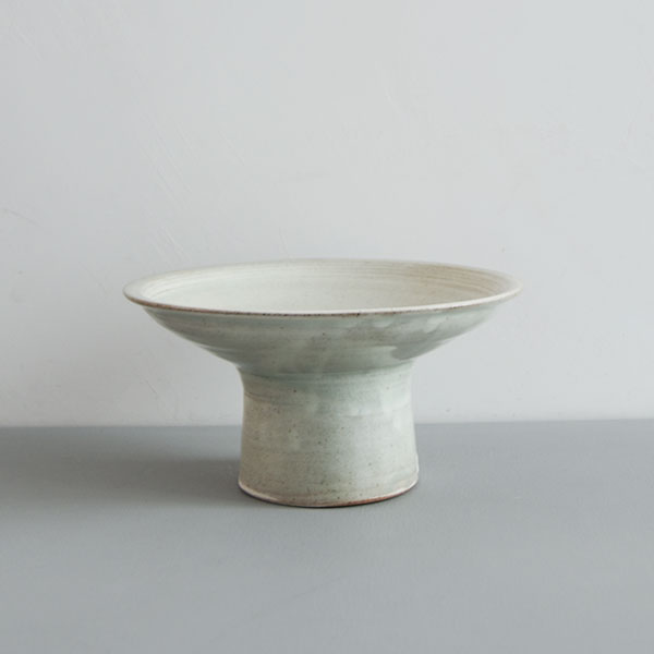 高木剛　粉引高台皿6寸　Model・B　Φ19.5ｃｍ
