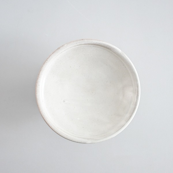 高木剛　粉引高台皿6寸　Model・B　Φ19ｃｍ