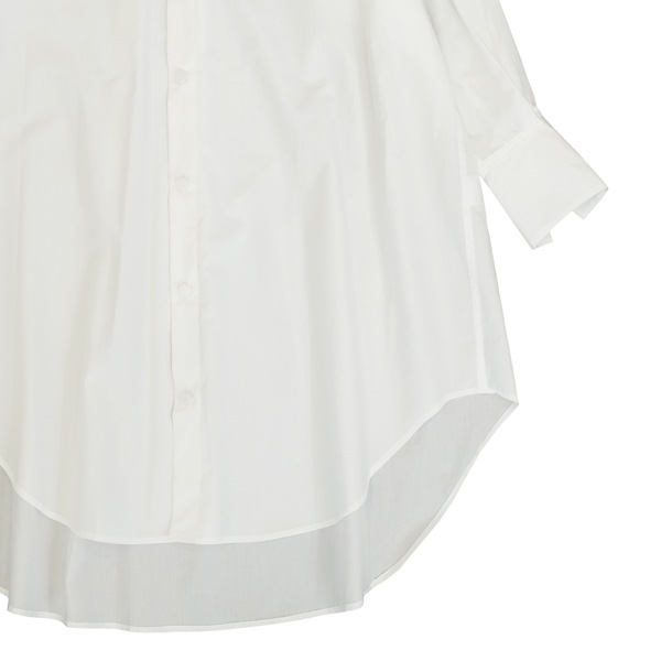 the last flower of the afternoon　解けた夜　Long shirt  White　送料無料