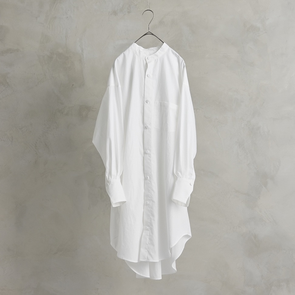 the last flower of the afternoon 解けた夜 Long shirt White 送料無料