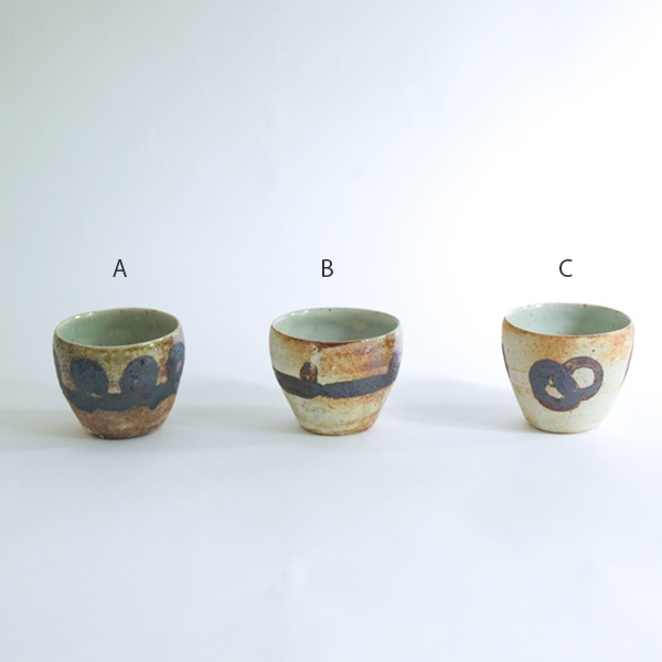 石原祥充さんのテラコッタ片口とカップ 石原祥充