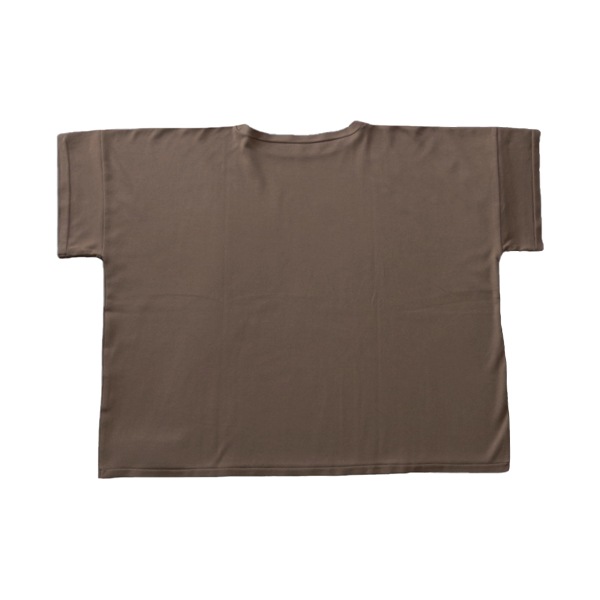 MITTAN　T-06　suvin半袖ワイド平面T　茶　送料無料