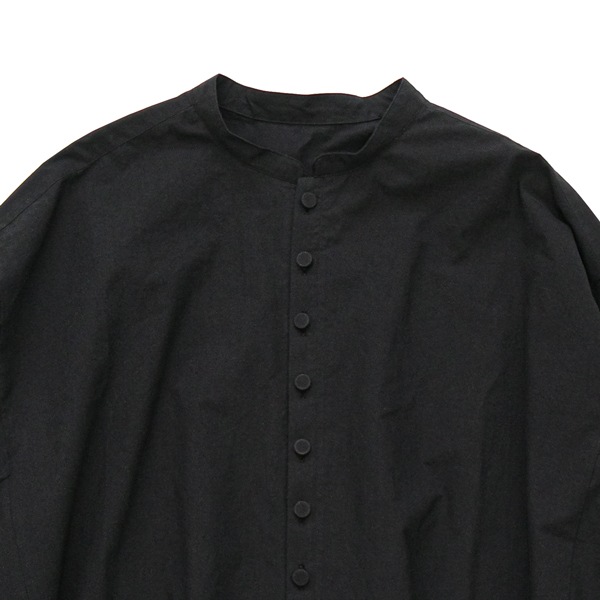 the last flower of the afternoon｜滲むひかり　Rectangle blouse［Black（黒）］