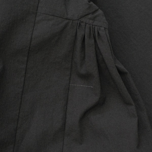 the last flower of the afternoon｜滲むひかり　Rectangle blouse［Black（黒）］