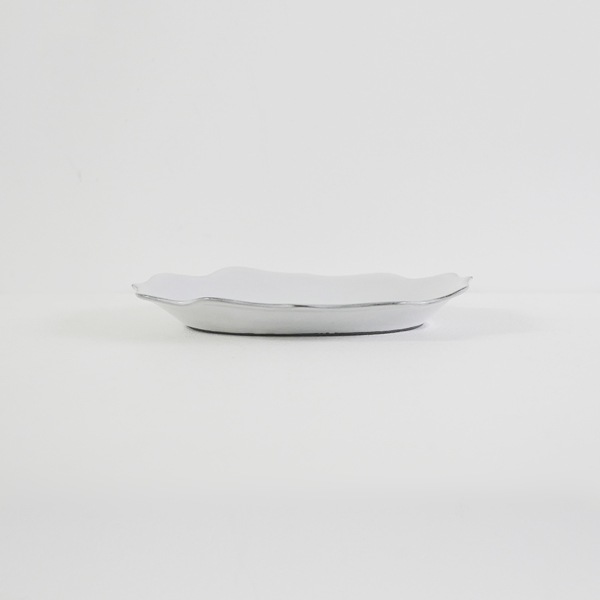 上國料正記　楕円小皿　11.5×16.5ｃｍ　