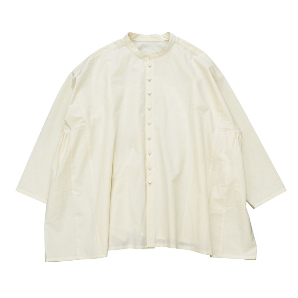 the last flower of the afternoon｜滲むひかり　Rectangle blouse　ecru［生成］