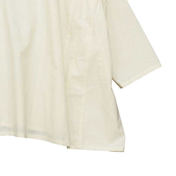 the last flower of the afternoon｜滲むひかり　Rectangle blouse　ecru［生成］