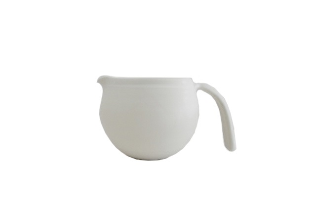 馬場勝文　白磁マットピッチャー