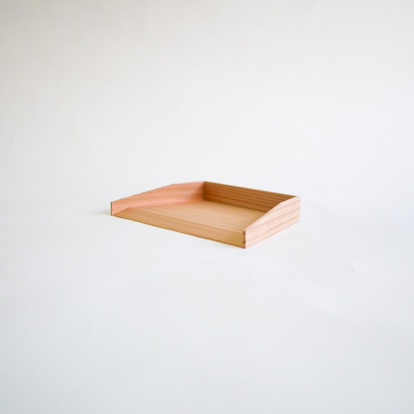 秋田杉卓上ちりとり　中