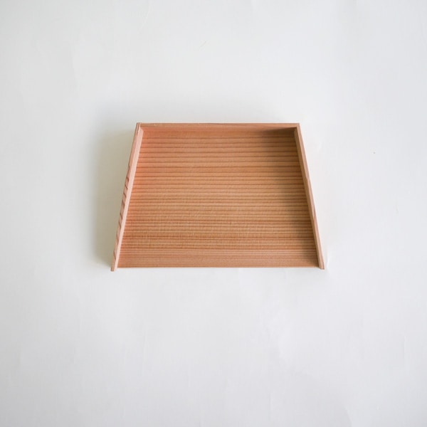 秋田杉卓上ちりとり　中