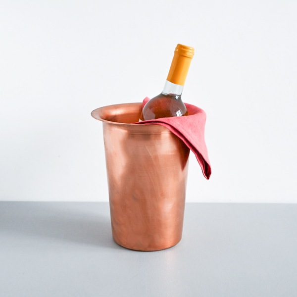 竹俣勇壱　ワインクーラー/wine coole　銅　H22ｃｍ