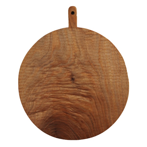 小沢賢一　くるみの木のカッティングボード　丸型　彫あり　Φ25cm　KM14