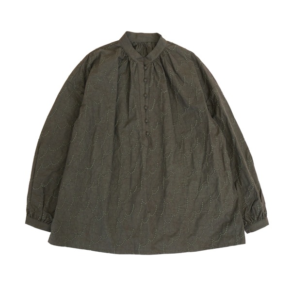 kijinokanosei ギャザーブラウス　“Fractal”　KHGY　送料無料