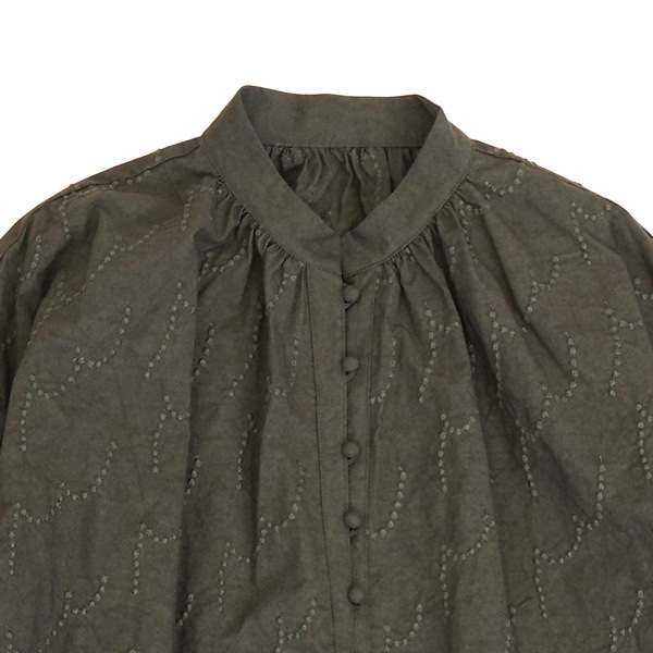 kijinokanosei ギャザーブラウス　“Fractal”　KHGY　送料無料