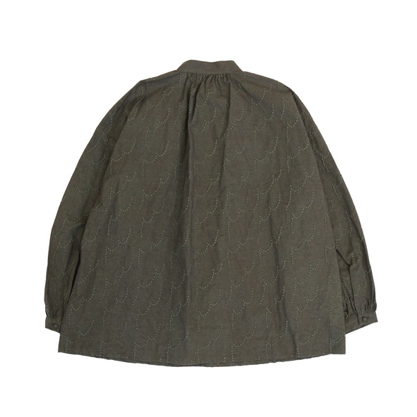 kijinokanosei ギャザーブラウス　“Fractal”　KHGY　送料無料