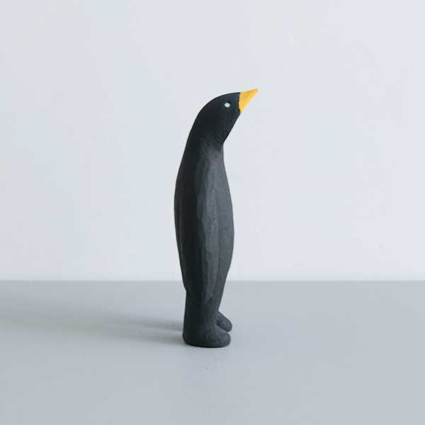安彦年朗｜黒鳥人　4cm × 8cm 　H17cm