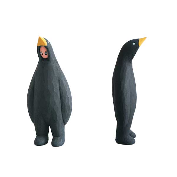 安彦年朗｜黒鳥人　4cm × 8cm 　H17cm