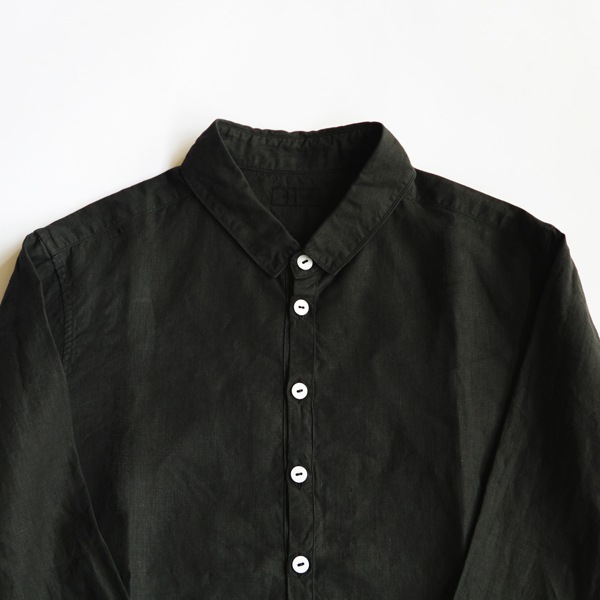 MITTAN　SH-109　大麻シャツ2　高密度　黒　送料無料　