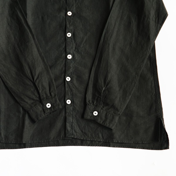 MITTAN　SH-109　大麻シャツ2　高密度　黒　送料無料　