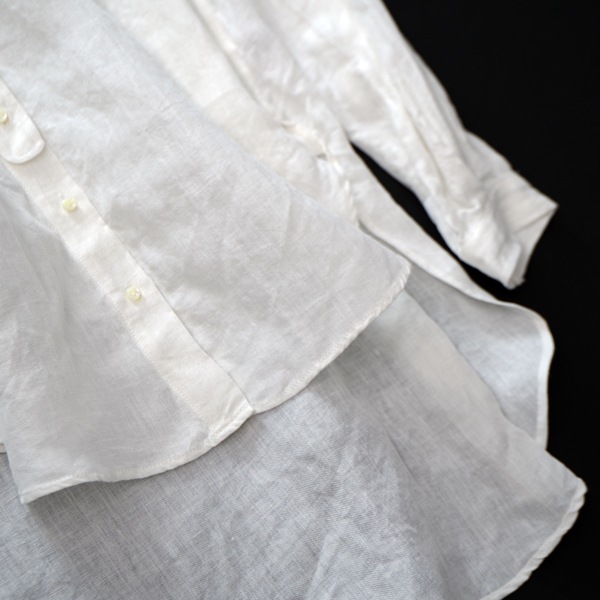 kijinokanosei シャツ　“hemp aya”　White　送料無料