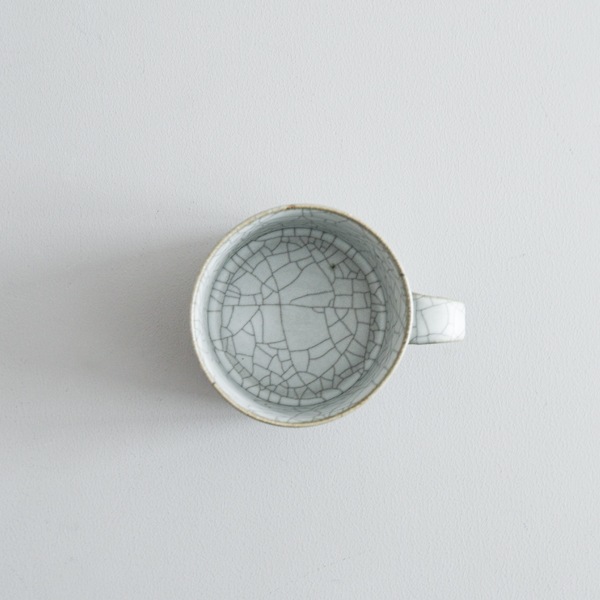 髙田志保　炭入り角マグカップ　Φ8cm　H7.5cm
