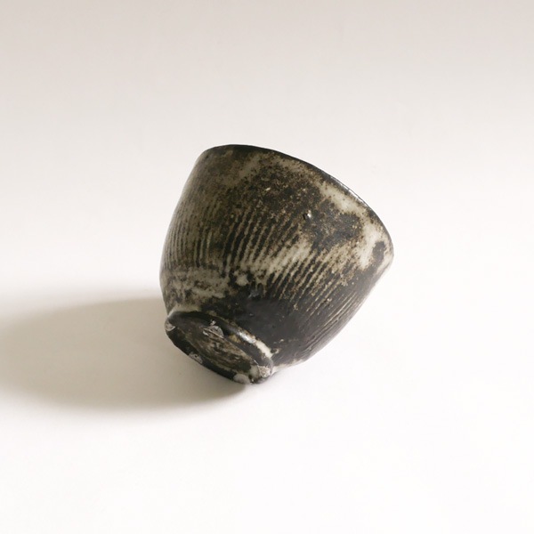 小野哲平　薪窯くし目湯呑　大　model：D